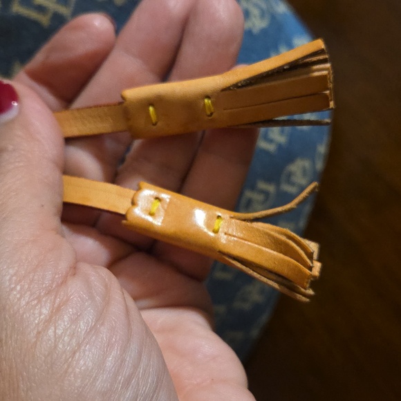 Dooney & Bourke Denim Monogram Bucket Bag EUC - Picture 12 of 14